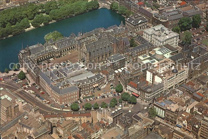 Den Haag Buitenhof Regeringsgebouwen Fliegeraufnahme