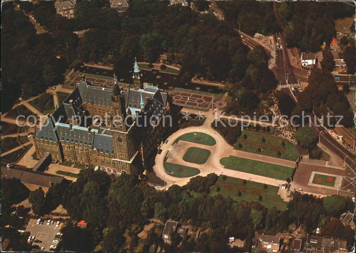 Den Haag Vredespaleis Friedenspalast Fliegeraufnahme
