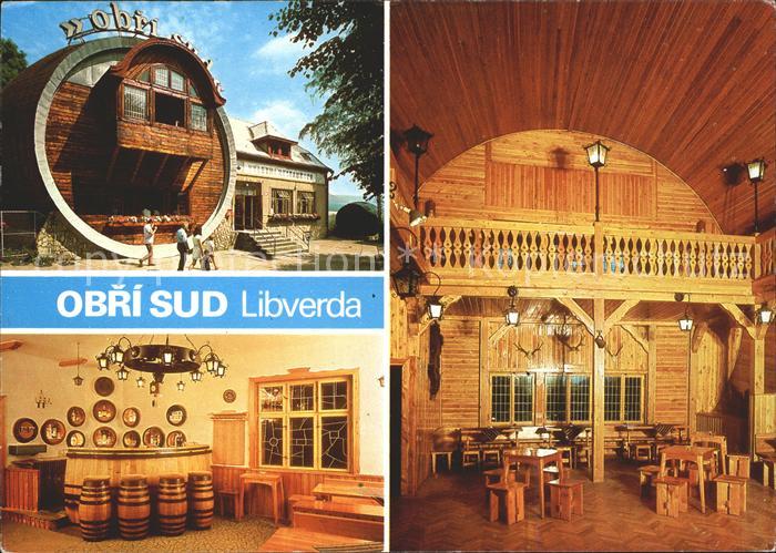 Tschechische Republik Obri Sud Libverda grosses Fass Restaurant