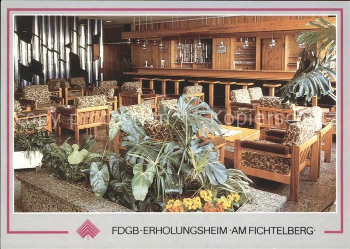 Oberwiesenthal Erzgebirge FDGB Erholungsheim am Fichtelberg Hallbenbar