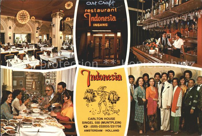 Amsterdam Niederlande Restaurant Art Craft indonesisch