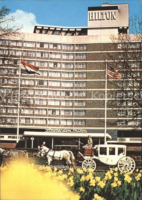 Amsterdam Niederlande Hilton Hotel Pferdekutsche