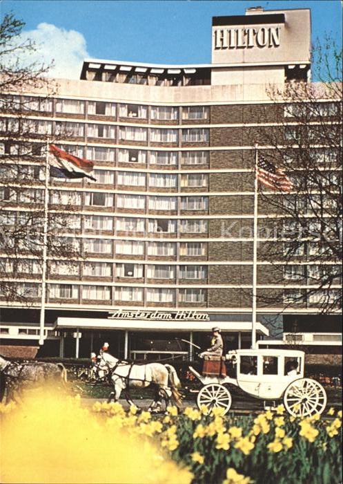 Amsterdam Niederlande Hilton Hotel Pfedekutsche
