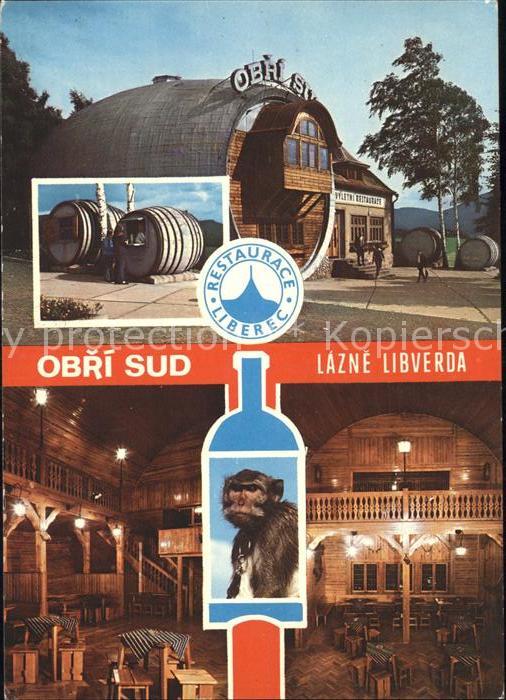 Tschechische Republik Obris Sue Restaurant Liberec grosses Fass