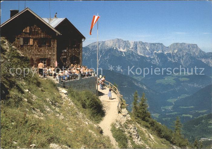 BERCHTESGADEN Bayern Purtschellerhaus mit Untersberg