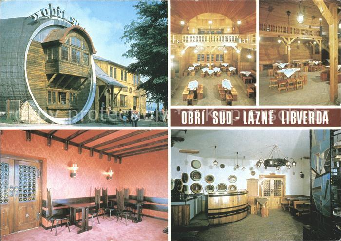 Tschechische Republik Libverda Obri Sud grosses Fass Restaurant