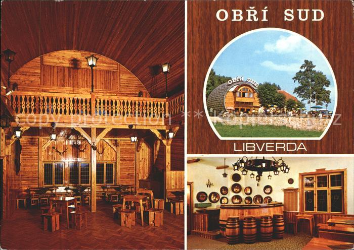 Tschechische Republik Restaurant Obri Sud grosses Fass