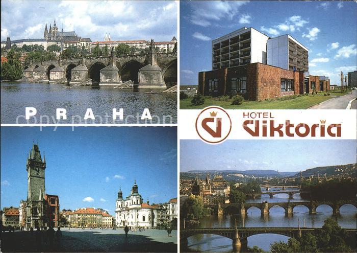Praha Prahy Prague Hotel Viktoria Moldau Bruecken