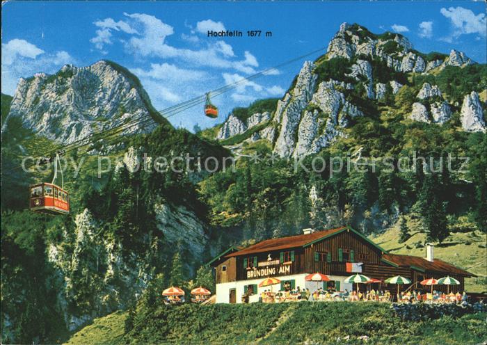 Hochfelln Bergen Bruendlingalm Seilbahn