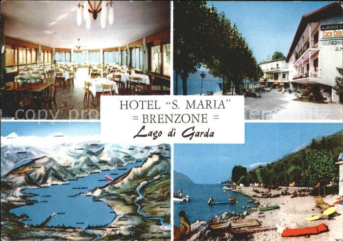 Brenzone Lago di Garda Hotel S. Maria Panoramakarte