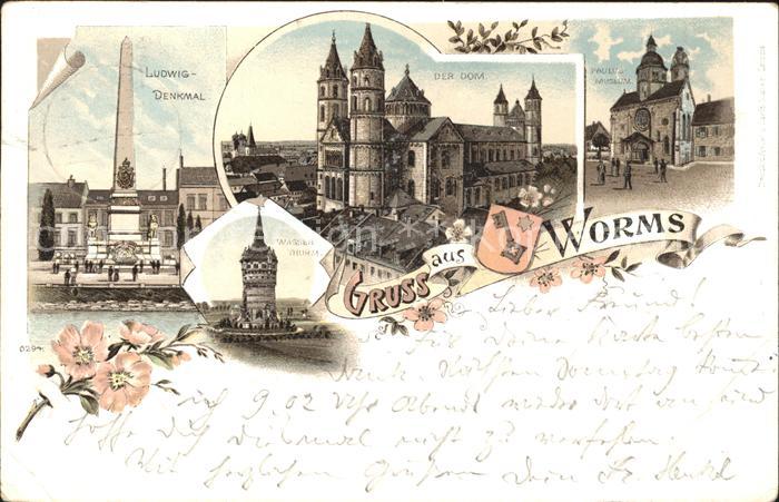 Worms Rhein Ludwig Denkmal Der Dom Paulus Museum