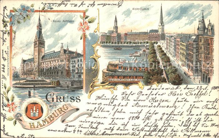 HAMBURG  CITY Neues Rathhaus Alsterdamm