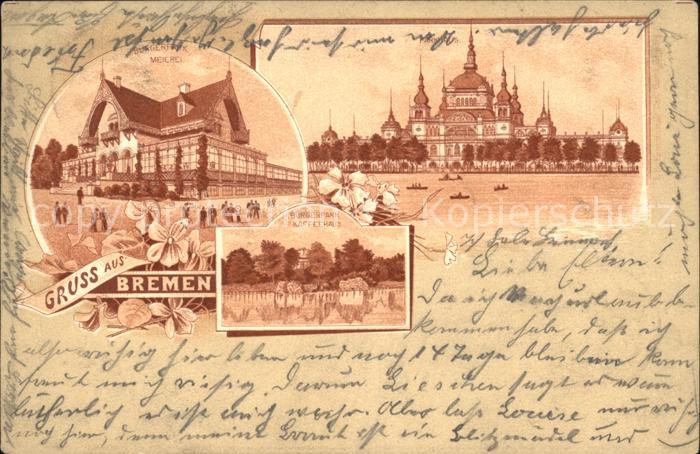 BREMEN  CITY Buergerpark Meierei Parkhaus Kaffeehaus