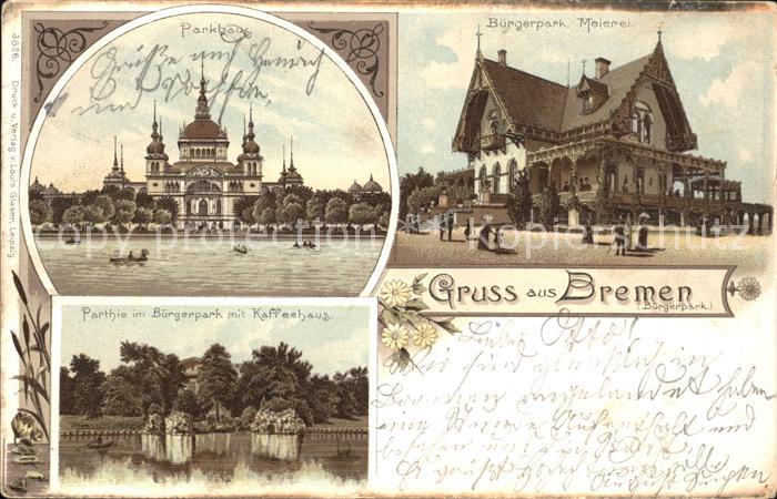 BREMEN  CITY Parkhaus Buergerpark Meierei Kaffeehaus