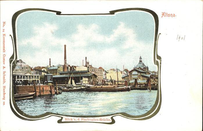 Altona Hamburg Blick von der Fischhallenbruecke