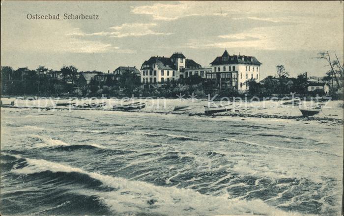 Scharbeutz Ostseebad Strand bei Sturm