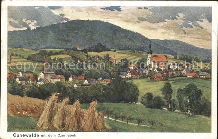 Cunewalde mit dem Czorneboh