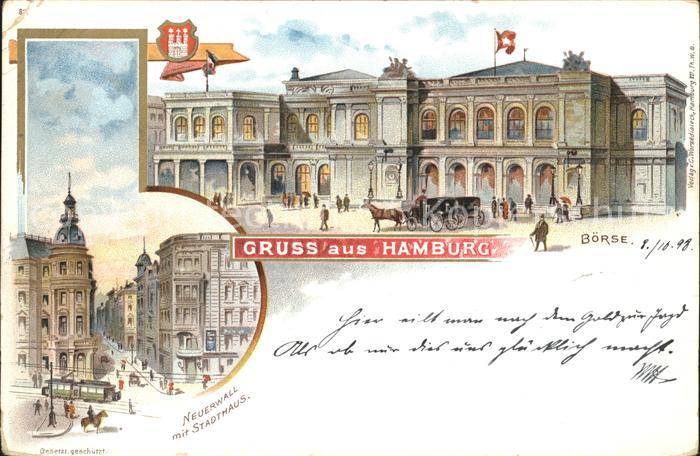 HAMBURG  CITY Boerse Neuerwall mit Stadthaus