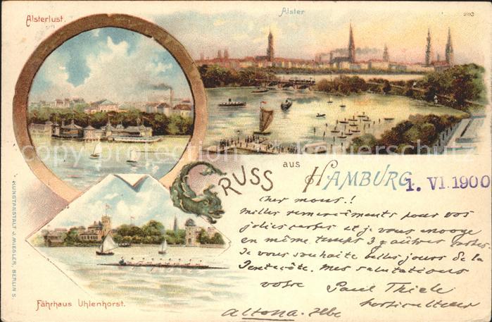 HAMBURG  CITY Alsterlust Alster Faehrhaus Uhlenhorst