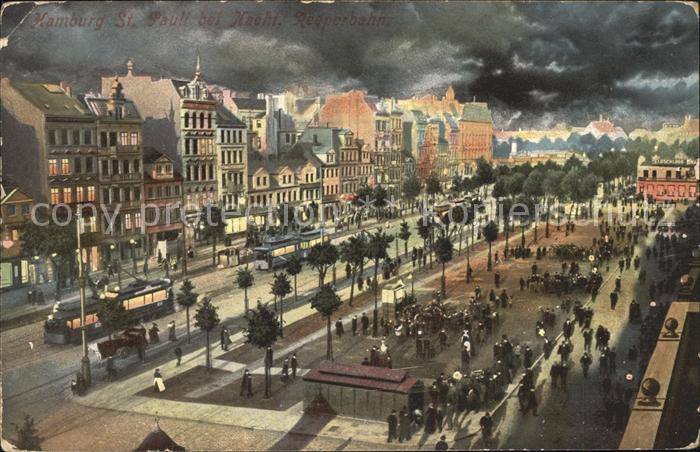 HAMBURG  CITY St Pauli bei Nacht