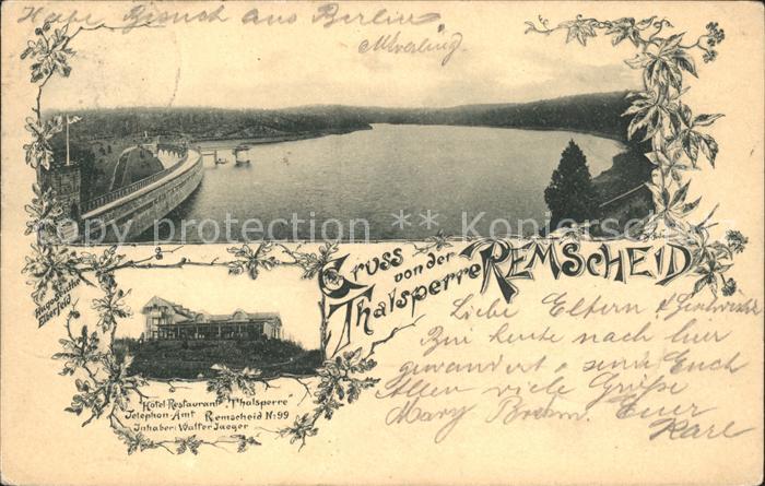 Remscheid Remscheider Talsperre