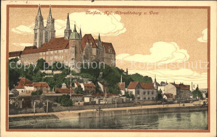 Meissen Elbe Sachsen Kgl Albrechtsburg und Dom