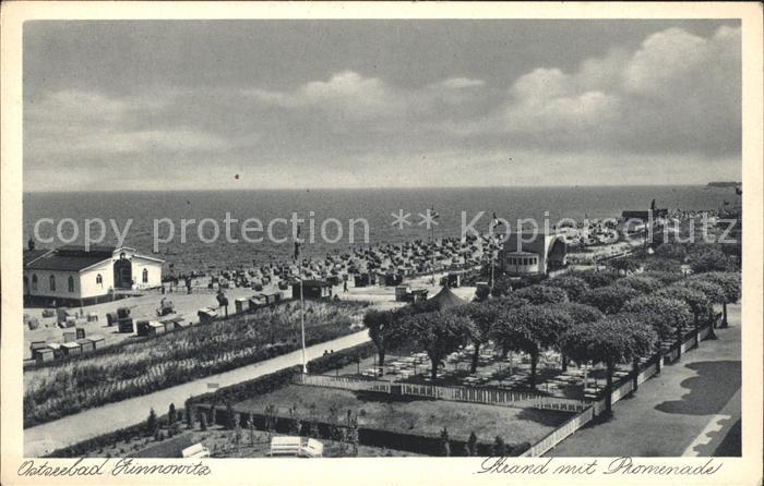 Zinnowitz Ostseebad Usedom Strand mit Promenade