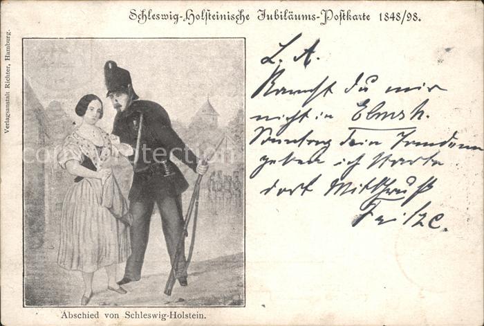 KIEL  CITY Schleswig Holsteinische Abschiedskarte