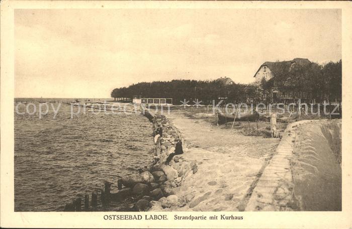 Laboe Strandpartie mit Kurhaus
