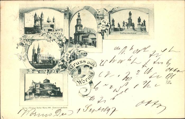 Worms Rhein Dom Liebfrauenkirche Festspielhaus Dreifaltigkeitskirche Lutherdenkm