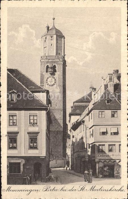 Memmingen Bayern Partie bei der St Martinskirche