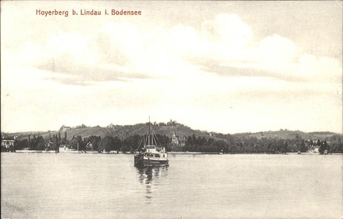 Lindau Bodensee mit Hoyerberg Motorboot