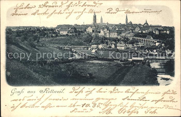Rottweil Neckar Totalansicht