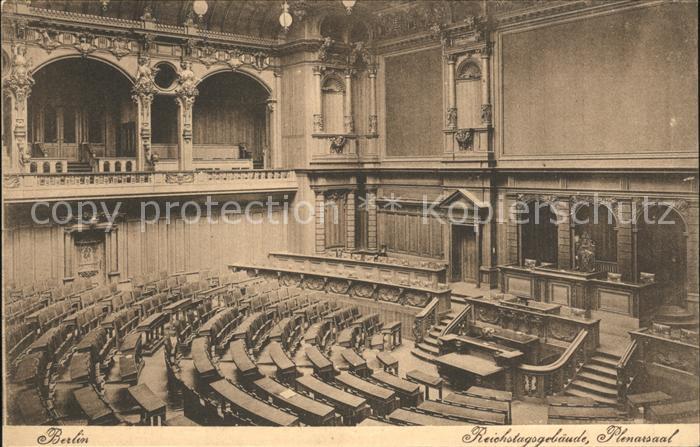BERLIN CITY Reichtagsgebaeude Plenarsaal