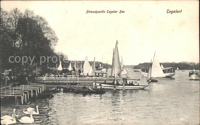 Tegel Strandpartie Tegeler See Tegelort