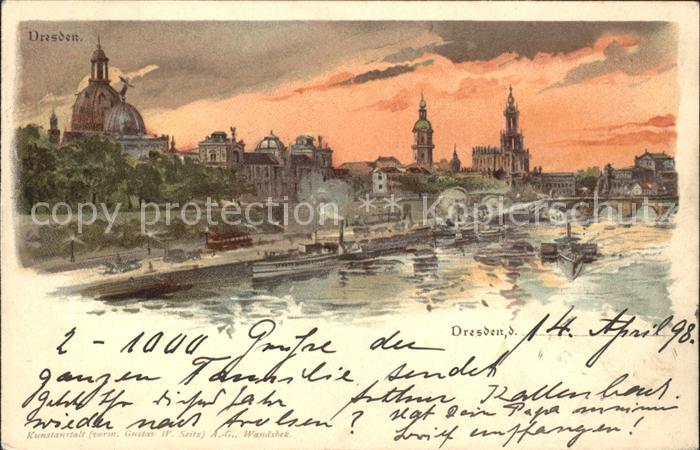 DRESDEN Elbe Stadtansicht