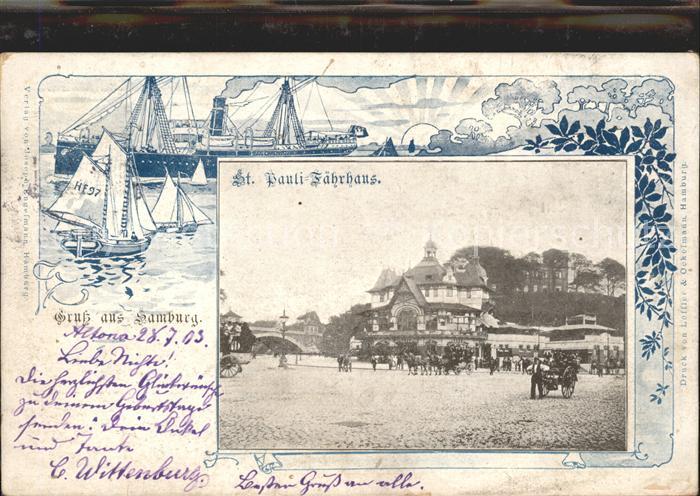 HAMBURG  CITY St Pauli Faehrhaus