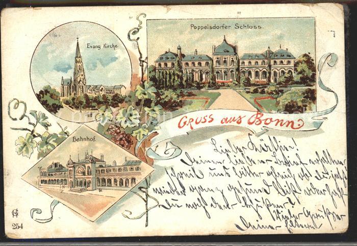 Bonn Rhein Ev Kirche Poppelsdorfer Schloss Bahnhof