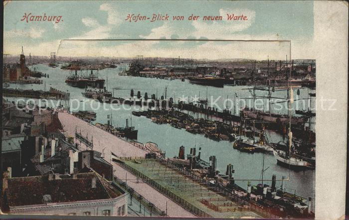 HAMBURG  CITY Hafen Blick von der Neuen Warte