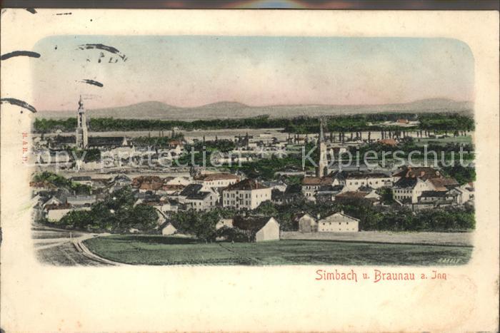 Simbach Inn und Braunau Totalansicht