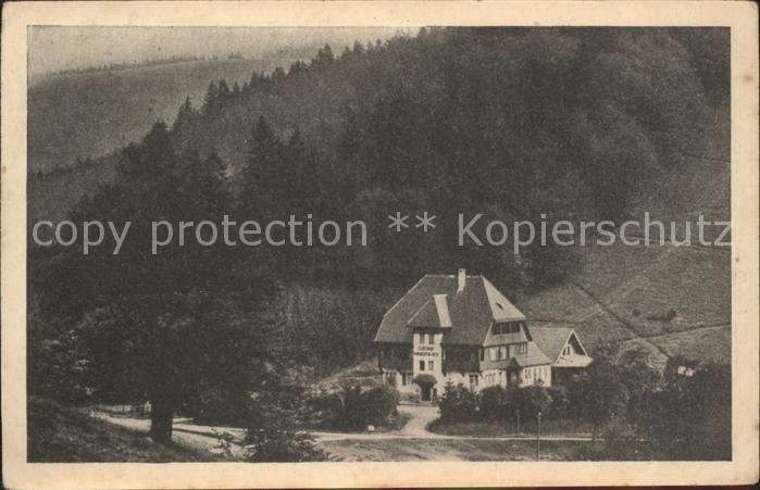 Schoenau Schwarzwald Gasthof Kurhaus Wiedener Eck