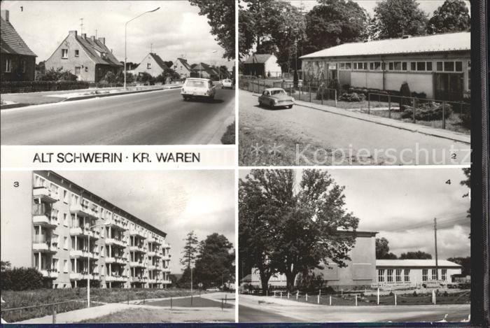 Schwerin Mecklenburg Dorfstrasse Konsum Neubaublock Dorfklub Restaurant
