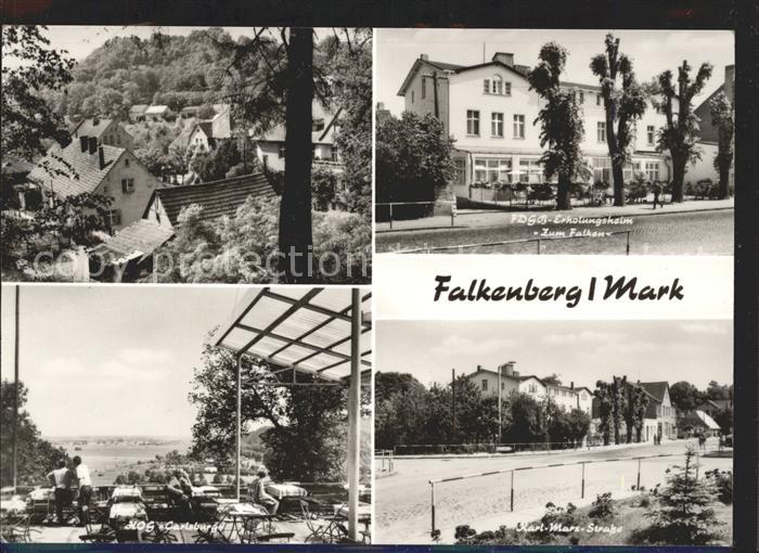 Falkenberg Mark FDGB Erholungsheim Zum Falken HOG Carlsburg Karl Marx Strasse