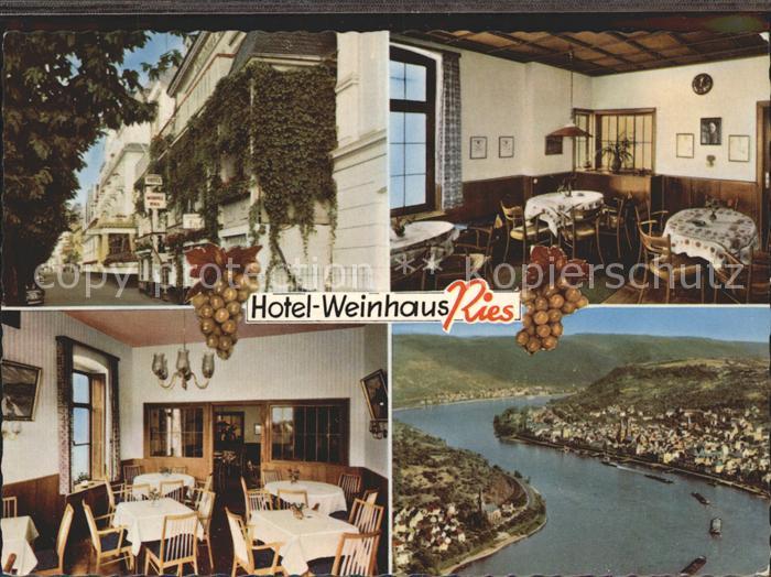 Boppard Rhein Hotel Weinhaus Ries Rheinpanorama