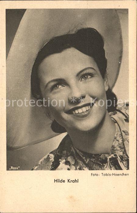 Schauspieler Hilde Krahl Foto Tobis Haenchen