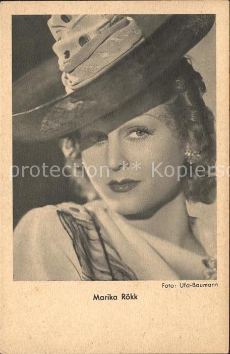 Foto Ufa Baumann Schauspielerin Marika Roekk