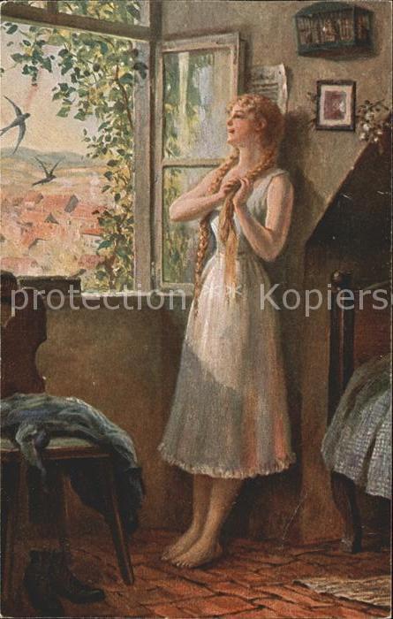 Verlag Galerie Muenchner Meister Nr. 334 H. Gitter Schwalben