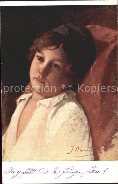 Kuenstlerkarte Prof. Jos. Mandl Nas milacek Nr. 2058