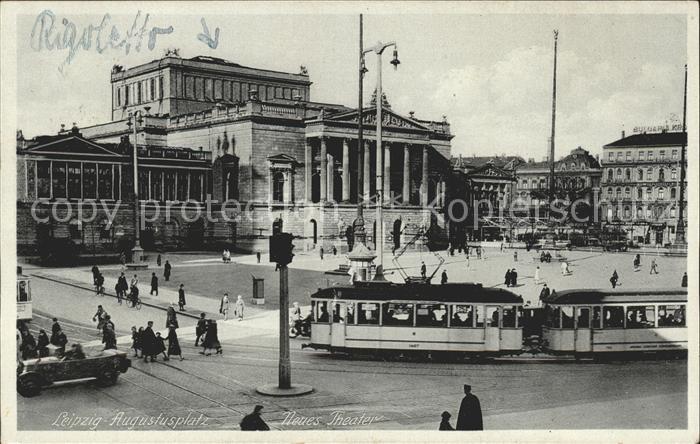 Strassenbahn Leipzig Augustusplatz Neues Theater