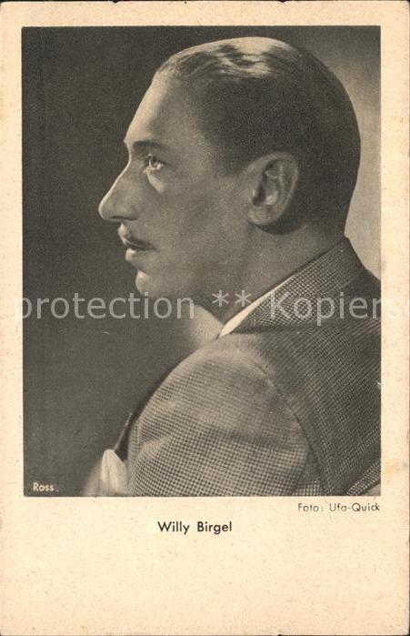 Schauspieler Willy Birgel Foto Ufa-Quick